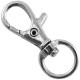 Key - lobster clasp 40mm Antique silver